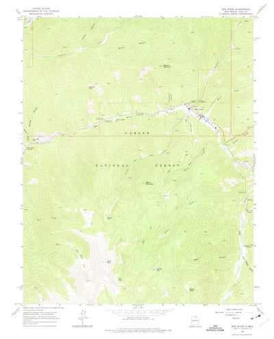 United States Geological Survey Red River, NM (1963, 24000-Scale) digital map