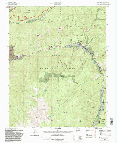 United States Geological Survey Red River, NM (1995, 24000-Scale) digital map