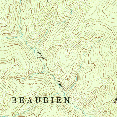 United States Geological Survey Red River Peak, NM (1971, 24000-Scale) digital map