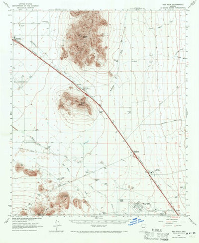 United States Geological Survey Red Rock, AZ (1963, 62500-Scale) digital map