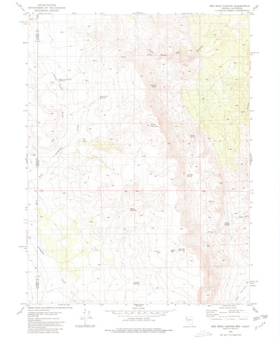 United States Geological Survey Red Rock Canyon, NV-CA (1980, 24000-Scale) digital map