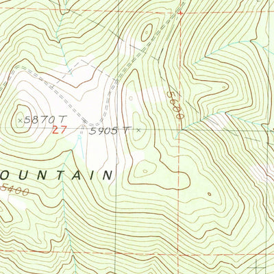 United States Geological Survey Red Rock Lakes, CA (1985, 24000-Scale) digital map