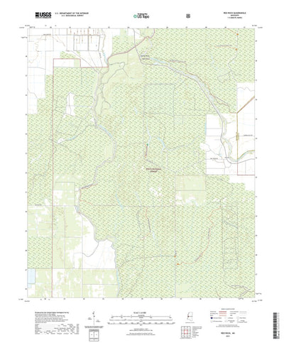 United States Geological Survey Red Rock, MS (2021, 24000-Scale) digital map