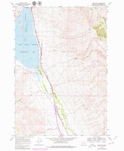 United States Geological Survey Red Rock, MT (1965, 24000-Scale) digital map