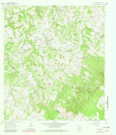 United States Geological Survey Red Rock, TX (1964, 24000-Scale) digital map