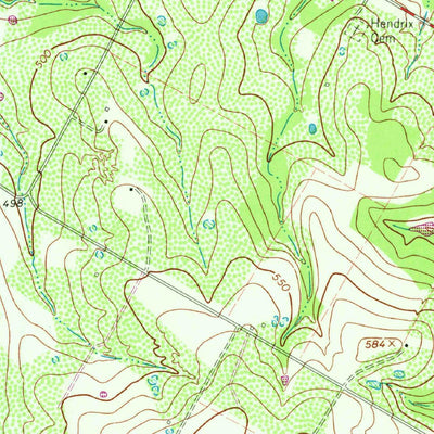 United States Geological Survey Red Rock, TX (1964, 24000-Scale) digital map