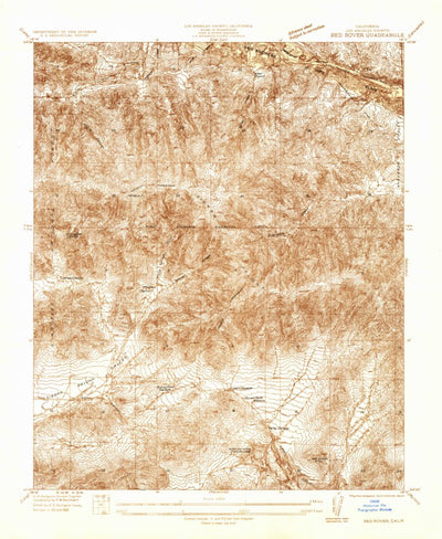United States Geological Survey Red Rover, CA (1932, 24000-Scale) digital map