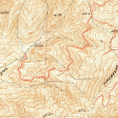 United States Geological Survey Red Rover, CA (1937, 24000-Scale) digital map