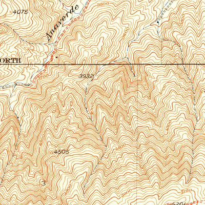 United States Geological Survey Red Rover, CA (1937, 24000-Scale) digital map