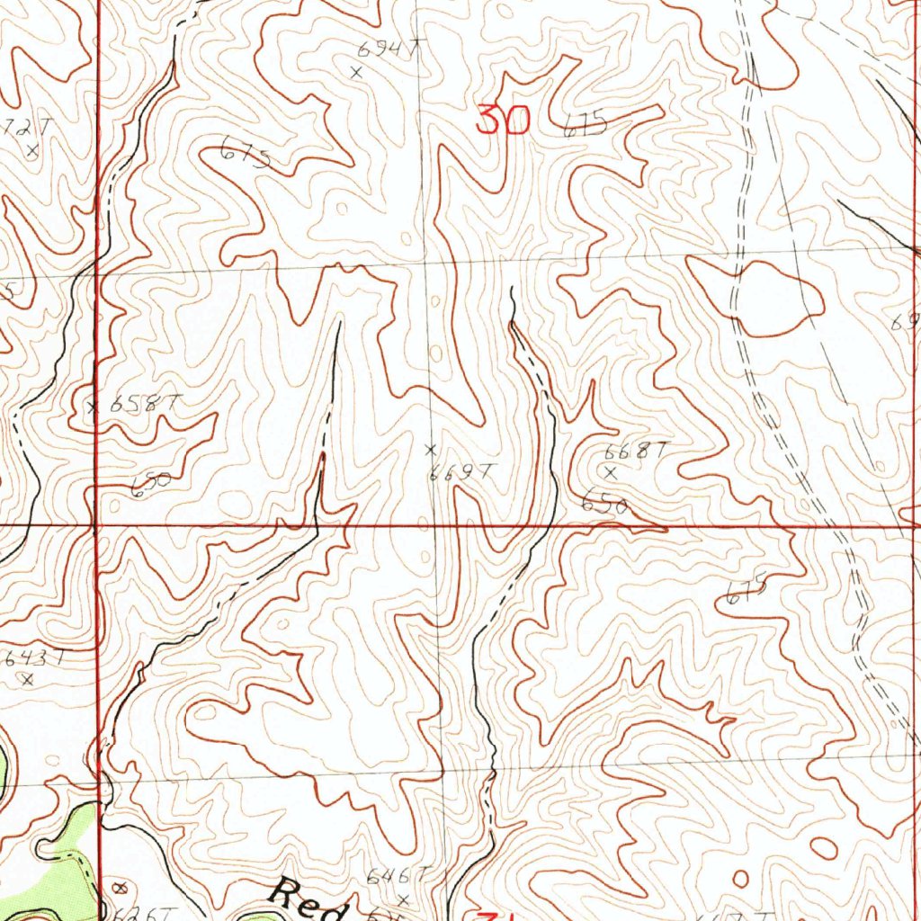 Red Scaffold, SD (1982, 24000-Scale) Map by United States Geological ...