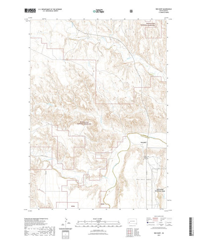 United States Geological Survey Red Shirt, SD (2021, 24000-Scale) digital map