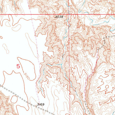 United States Geological Survey Red Shirt SW, SD (1951, 24000-Scale) digital map
