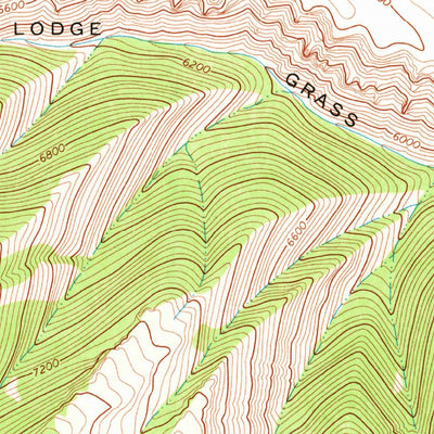 United States Geological Survey Red Springs, MT-WY (1969, 24000-Scale) digital map