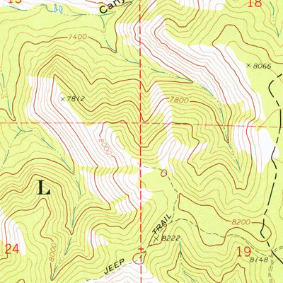 United States Geological Survey Red Spur Mountain, UT (1969, 24000-Scale) digital map