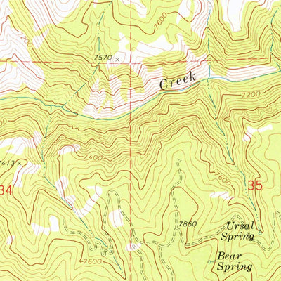 United States Geological Survey Red Spur Mountain, UT (1969, 24000-Scale) digital map