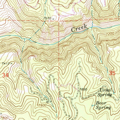 United States Geological Survey Red Spur Mountain, UT (1986, 24000-Scale) digital map
