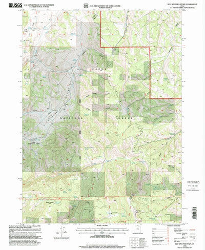 United States Geological Survey Red Spur Mountain, UT (1998, 24000-Scale) digital map