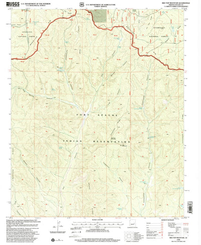 United States Geological Survey Red Top Mountain, AZ (1998, 24000-Scale) digital map