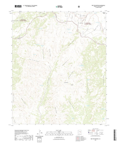 United States Geological Survey Red Top Mountain, AZ (2021, 24000-Scale) digital map