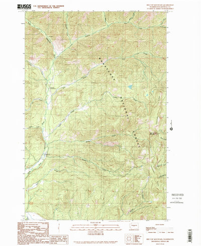 United States Geological Survey Red Top Mountain, WA (1989, 24000-Scale) digital map