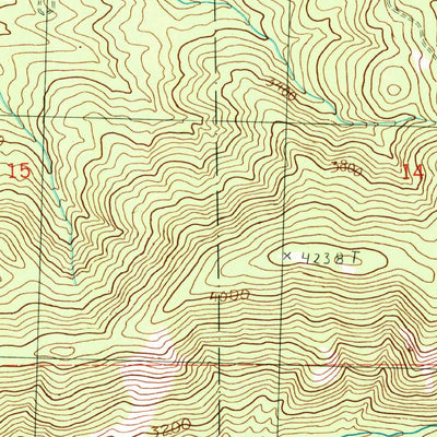 United States Geological Survey Red Top Mountain, WA (1989, 24000-Scale) digital map