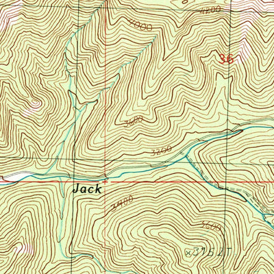 United States Geological Survey Red Top Mountain, WA (1989, 24000-Scale) digital map