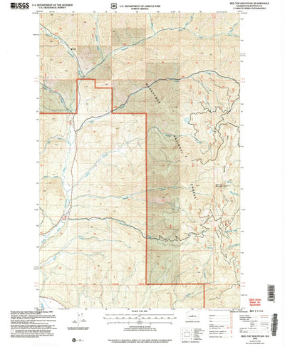United States Geological Survey Red Top Mountain, WA (2003, 24000-Scale) digital map