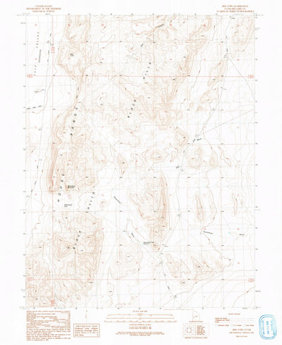 United States Geological Survey Red Tops, UT (1991, 24000-Scale) digital map