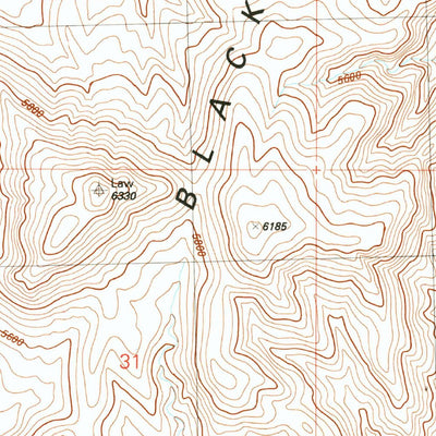United States Geological Survey Red Tops, UT (1991, 24000-Scale) digital map