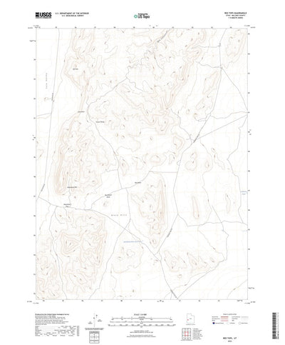 United States Geological Survey Red Tops, UT (2023, 24000-Scale) digital map