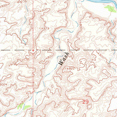 United States Geological Survey Red Wash SW, UT (1968, 24000-Scale) digital map