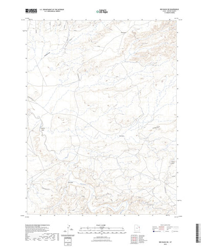United States Geological Survey Red Wash SW, UT (2023, 24000-Scale) digital map