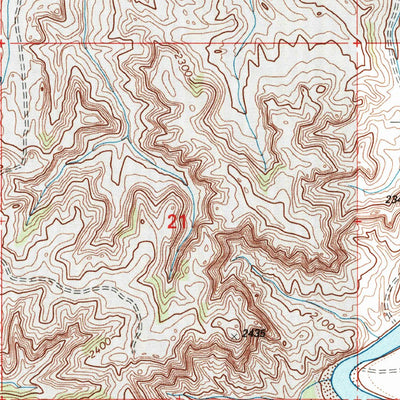 United States Geological Survey Red Wing Creek, ND (1997, 24000-Scale) digital map