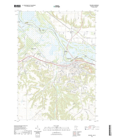 United States Geological Survey Red Wing, MN (2022, 24000-Scale) digital map
