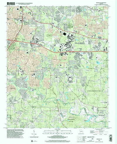 United States Geological Survey Redan, GA (1999, 24000-Scale) digital map
