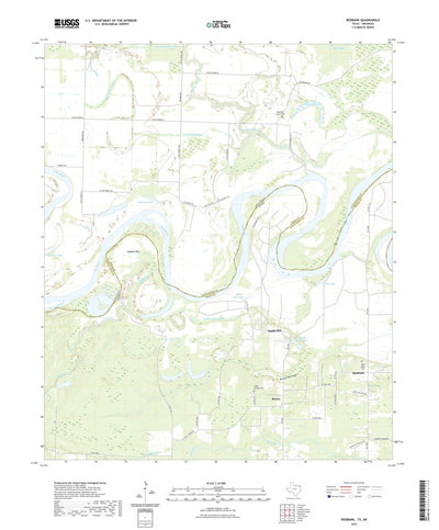 United States Geological Survey Redbank, TX (2022, 24000-Scale) digital map