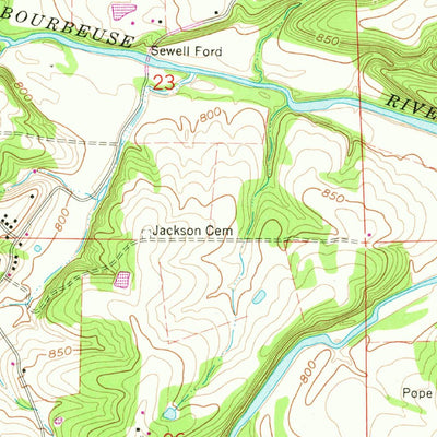 United States Geological Survey Redbird, MO (1962, 24000-Scale) digital map