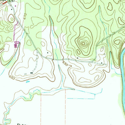 United States Geological Survey Redbud, GA (1972, 24000-Scale) digital map