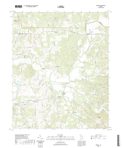 United States Geological Survey Redbud, GA (2020, 24000-Scale) digital map