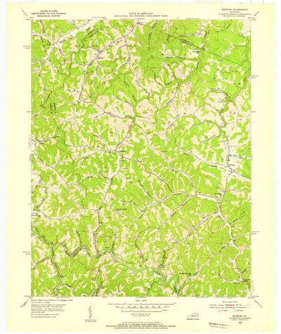 United States Geological Survey Redbush, KY (1954, 24000-Scale) digital map