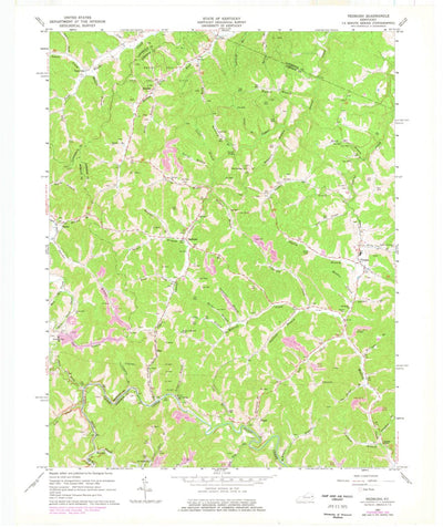 United States Geological Survey Redbush, KY (1962, 24000-Scale) digital map