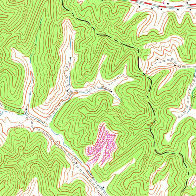 United States Geological Survey Redbush, KY (1962, 24000-Scale) digital map