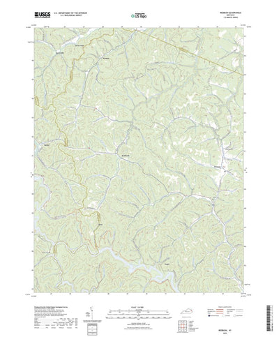 United States Geological Survey Redbush, KY (2022, 24000-Scale) digital map