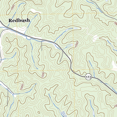 United States Geological Survey Redbush, KY (2022, 24000-Scale) digital map