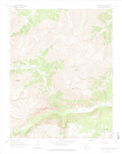 United States Geological Survey Redcloud Peak, CO (1964, 24000-Scale) digital map