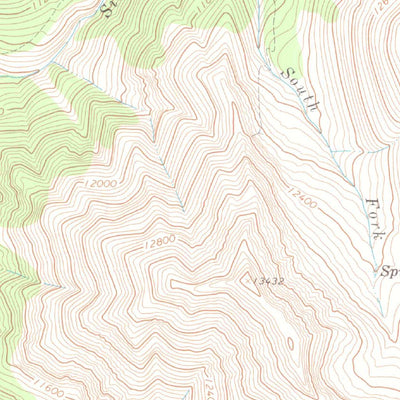 United States Geological Survey Redcloud Peak, CO (1964, 24000-Scale) digital map