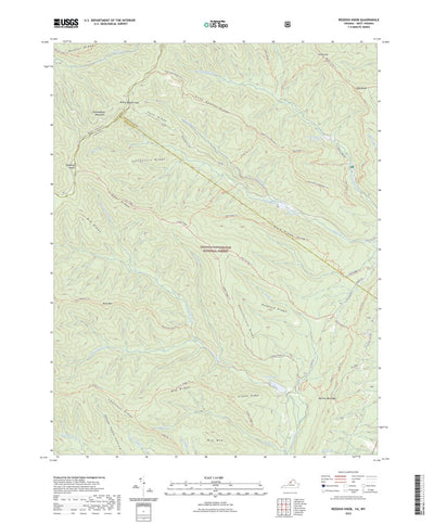 United States Geological Survey Reddish Knob, VA (2022, 24000-Scale) digital map