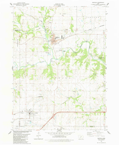 United States Geological Survey Redfield, IA (1982, 24000-Scale) digital map