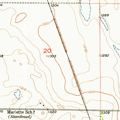 United States Geological Survey Redfield North, SD (1953, 24000-Scale) digital map