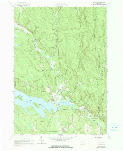 United States Geological Survey Redfield, NY (1960, 24000-Scale) digital map